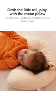 moon shape child pillow