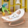 wooden baby swing chair