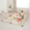 wooden foldable baby playpen