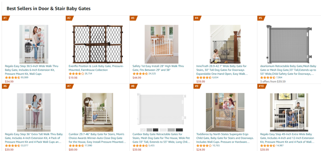 Best Sellers in Door & Stair Baby Gates