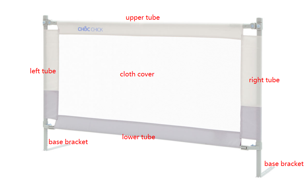 Components of a bed rail