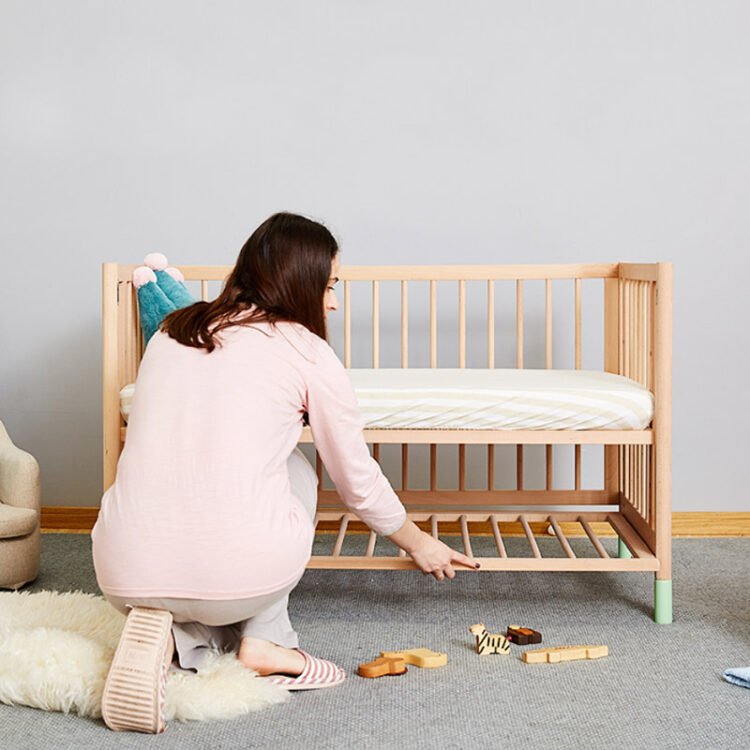 Wood Baby Crib - Image 3