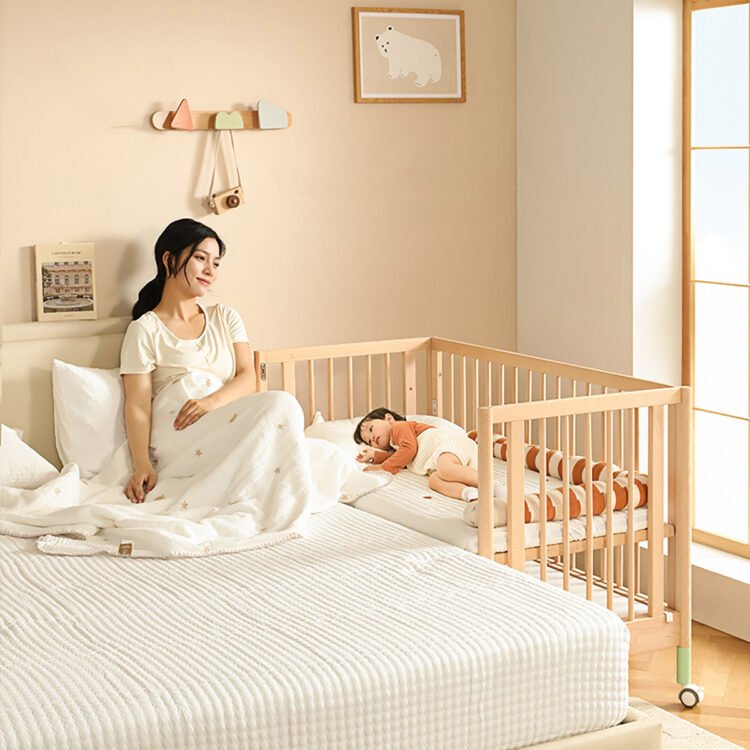 Wood Baby Crib - Image 2